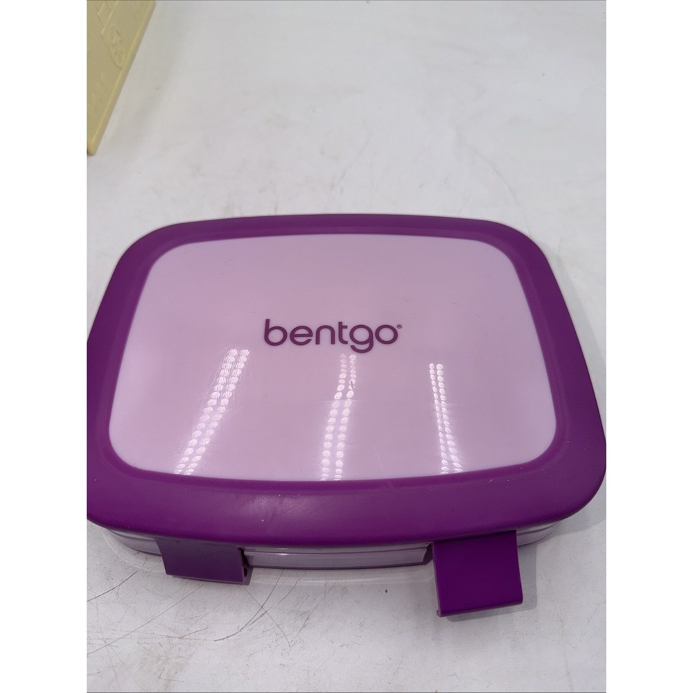 Bentgo Kids' Brights Leak-Proof 5 Compartment Bento-Style Kids' Lunch Box Purple